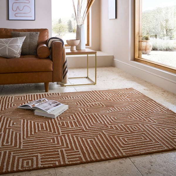 Teppich in Terrakottafarbe, 120 × 170 cm Kylo - Flair Rugs-image-1