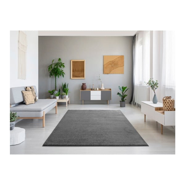 Dunkelgrauer Teppich 160x230 cm Montana Liso – Universal-image-1