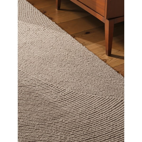 Beiger, handgewebter Wollläufer, 80 x 300 cm Calmio - Hanse Home-image-4