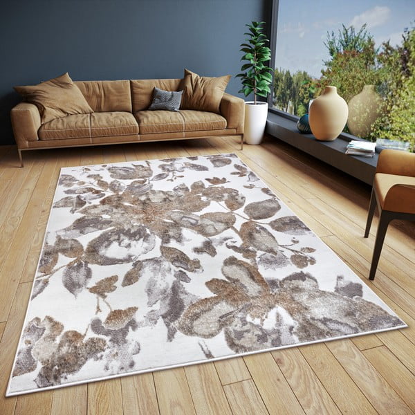 Grau-brauner Teppich, 57 × 90 cm Shine Floral - Hanse Home-image-1