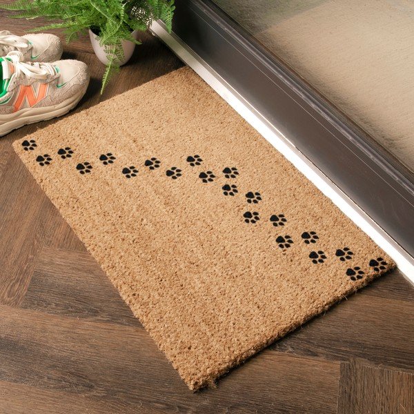 Fußmatte aus Kokosfasern, 40 x 60 cm Paw Prints - Artsy Doormats-image-1