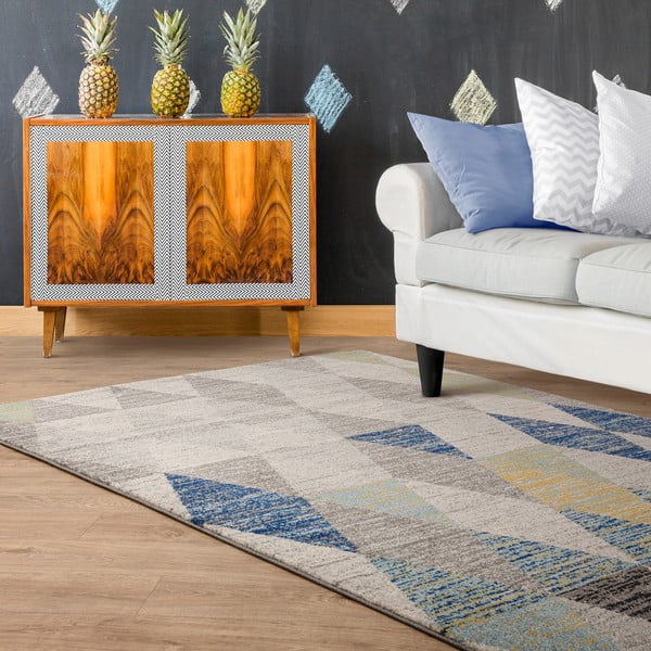 Blauer Teppich 120 × 170 cm Muse Harlequin Blue - Asiatic Carpets-image-1