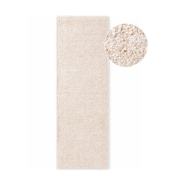 Cremefarbener, handgewebter Läufer aus Bouclé-Stoff, 80 x 200 cm Notting Hill Portobello - Ted Baker