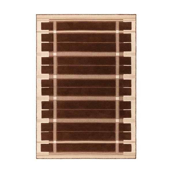 Brauner/beiger, handgewebter Wollteppich, 120 × 170 cm Fable - Asiatic Carpets