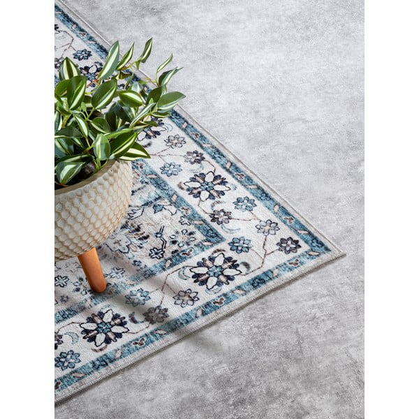 Hellblauer Teppich, 160 × 230 cm Saveh Cream Blue - Elle Decoration-image-2