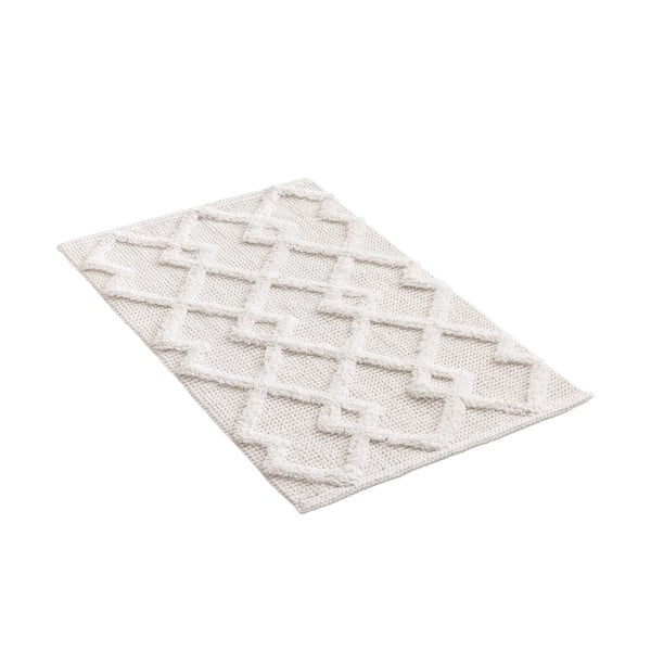 Cremefarbener Badezimmerteppich, 50 x 80 cm Otis - douceur d'intérieur-image-4