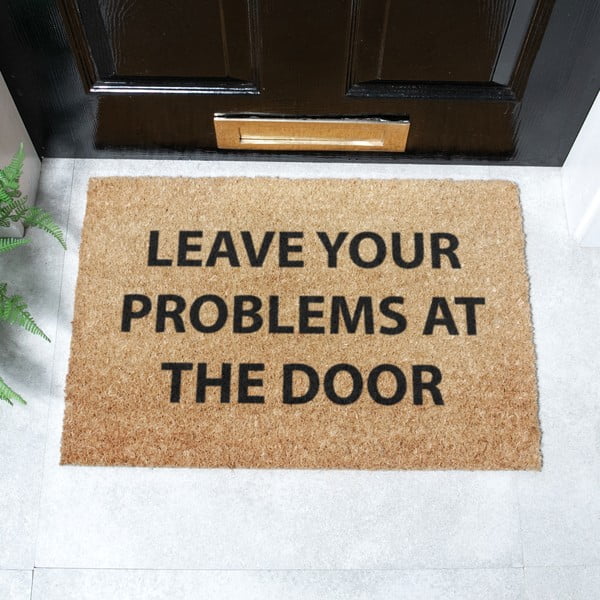 Fußmatte aus Kokosfasern, 40 x 60 cm No Problems - Artsy Doormats-image-2