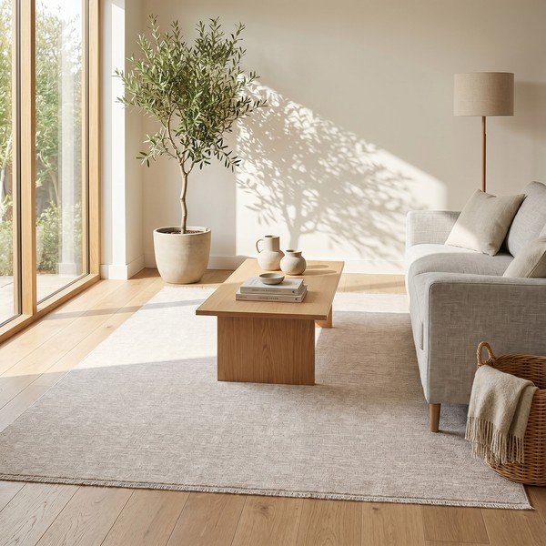 Cremefarbener Teppich 200 × 290 cm Puro - ESTE-image-2