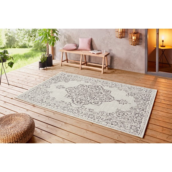 Grauer/beige Teppich für Innen- und Außenbereiche 160x230 cm Tilos – Hanse Home-image-1