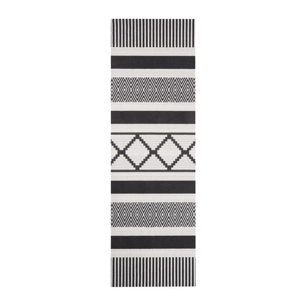 Schwarzer, waschbarer Laufteppich, 45 × 140 cm Cook & Clean - Hanse Home