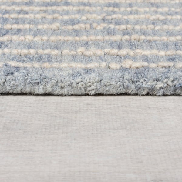 Hellblauer, handgewebter Wollteppich, 160 × 230 cm Memphis Wool - Flair Rugs-image-4