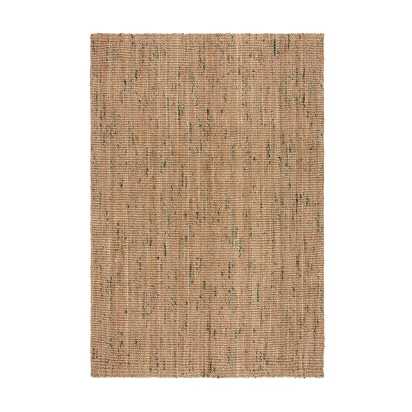 Grün/in Naturfarbe, doppelseitig, handgewebter Jute-Teppich, 200 × 290 cm Jute Boucle Green - Flair Rugs