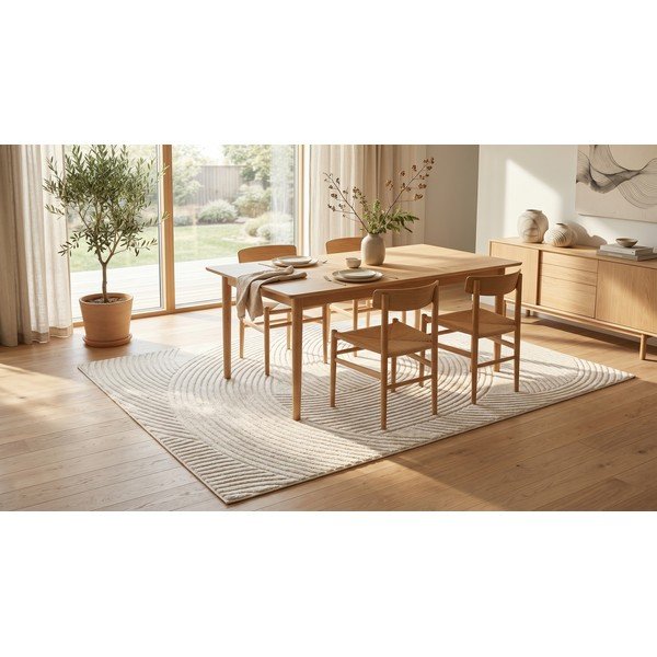 Cremefarbener Teppich 120 × 170 cm Zephyr - ESTE-image-4