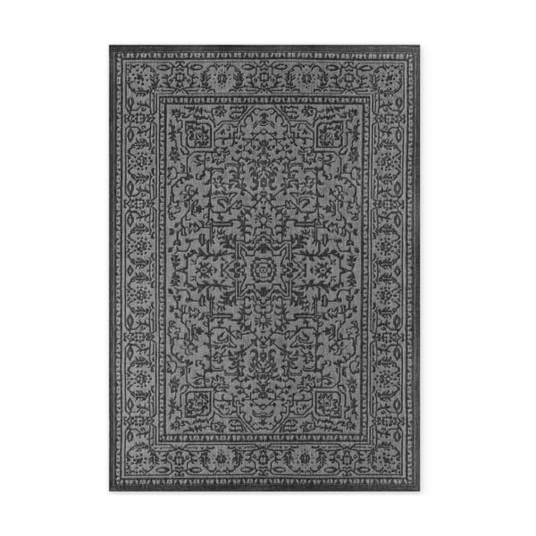 Schwarz-weißer Teppich für den Innen- und Außenbereich, 160 × 230 cm Duet Kona - Hanse Home