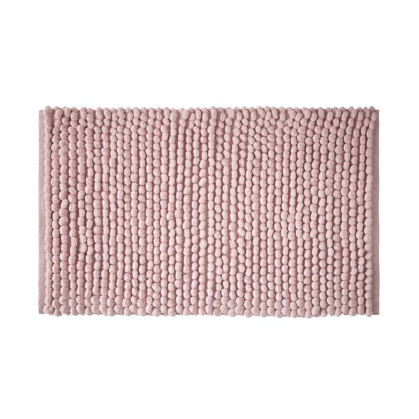 Rosa Badezimmerteppich, 50 × 80 cm Aspen Bobble - Bianca