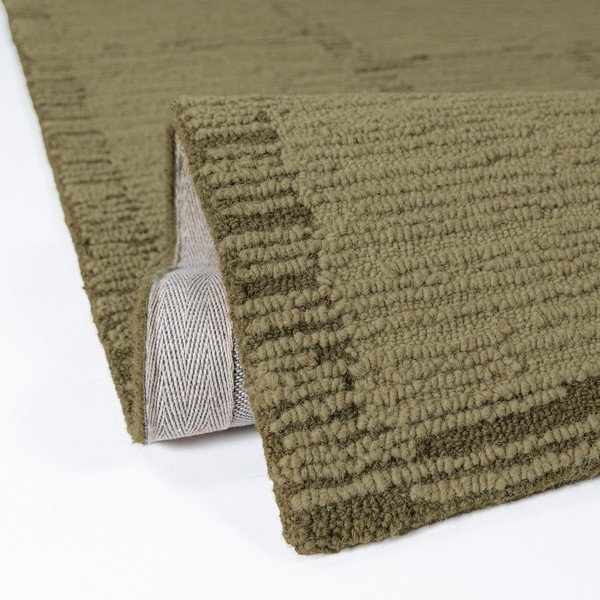 Grüner, handgewebter Wollteppich, 160 × 230 cm Harris Modula Wool - Flair Rugs-image-2