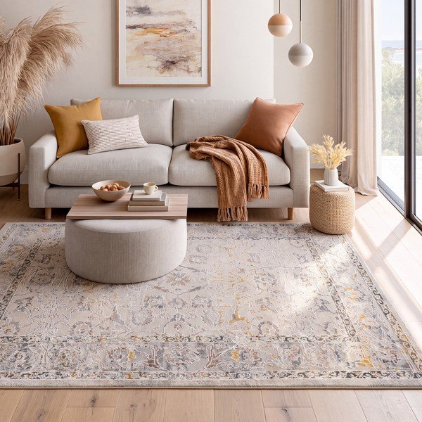 Beiger Teppich 154 × 230 cm Berta - Universal-image-1