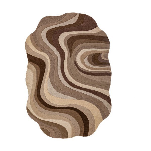 Brauner/beiger, handgewebter Wollteppich, 200 × 290 cm Envy Wool - Flair Rugs