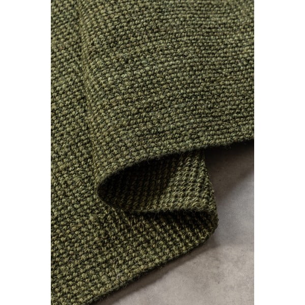 Khaki-farbener Jute-Läufer 80 × 200 cm Bouclé - Hanse Home-image-3