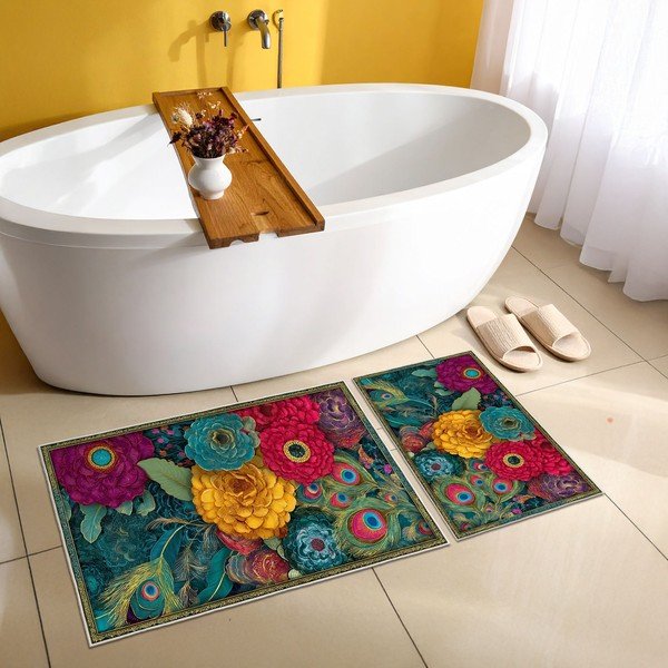 Badezimmervorleger im 2er-Set, 60 x 100 cm - Foutastic-image-1