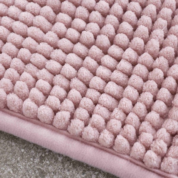 Rosa Badezimmervorleger 50 x 80 cm Bobble - Catherine Lansfield-image-2