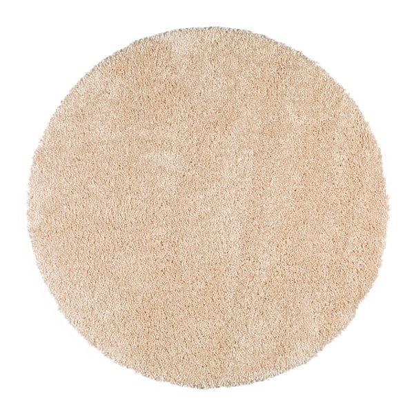 Cremefarbener Teppich ø 100 cm Aqua Liso – Universal