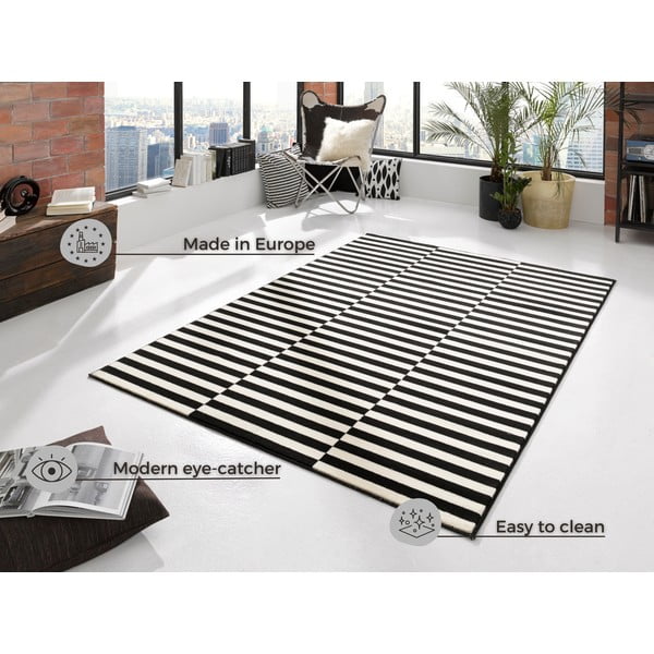 Schwarzer/cremefarbener Teppich, 80 × 150 cm Gloria - Hanse Home-image-4
