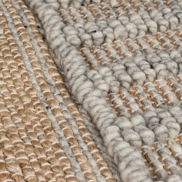 Läufer in Hellgrau und Naturfarbe, 60 x 230 cm Medina - Flair Rugs-image-4