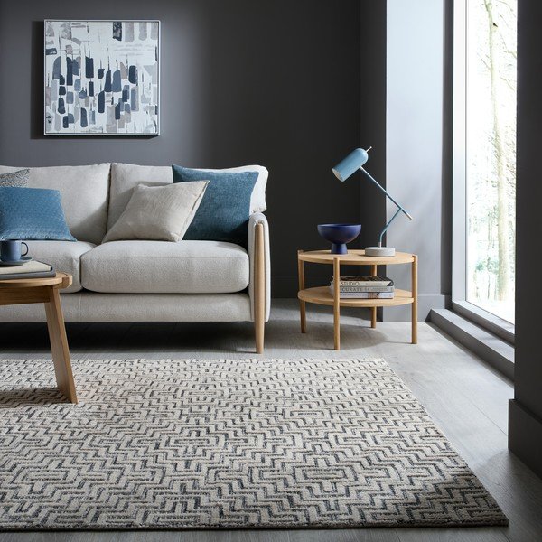 Grauer Teppich 160 × 230 cm Rhett - Flair Rugs-image-1