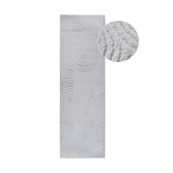 Cremefarbener Läufer 80 × 240 cm Chappe Cream White - Elle Decoration
