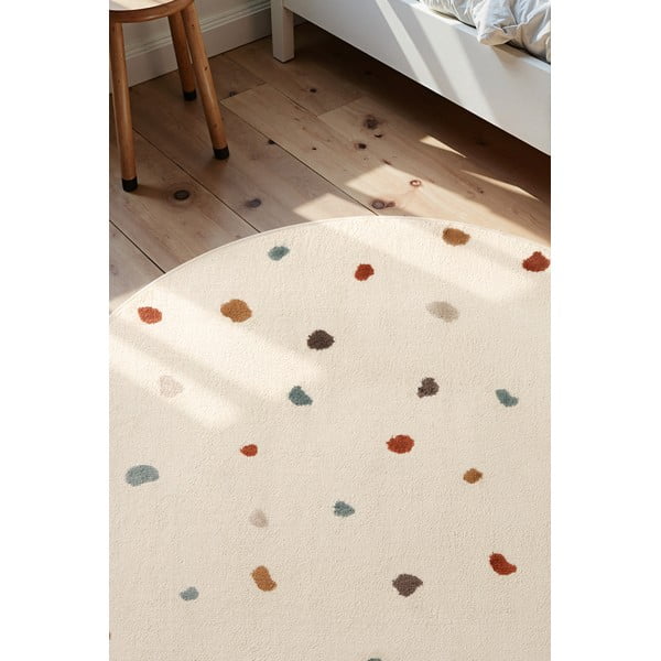Cremefarbener Kinderteppich, Ø 160 cm Funny Dots - Hanse Home-image-2