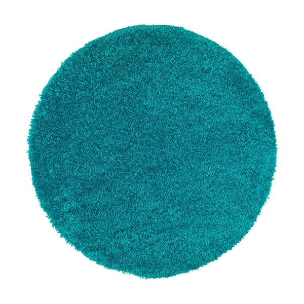 Türkiser Teppich ø 100 cm Aqua Liso – Universal