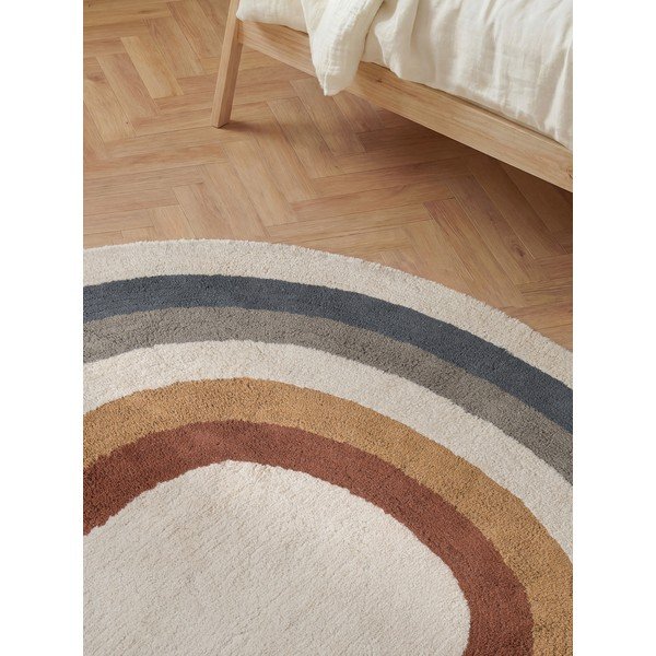 Cremefarbener, waschbarer/handgewebter Baumwoll-Kindenteppich, 140 x 200 cm Snuggle Riva - Hanse Home-image-2