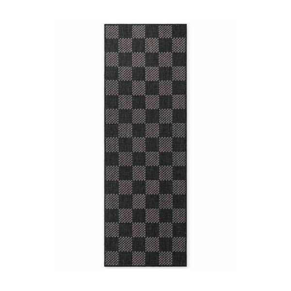 Schwarz/cremefarbene Lauffläche für drinnen und draußen, 80 × 200 cm Haringey Dorothy - Ted Baker