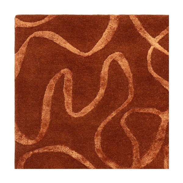 Handgewebter Teppich in Ziegelrot 120x170 cm Varri – MADE-image-3