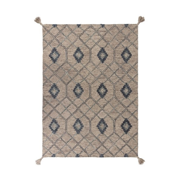 Grauer Wollteppich 160 x 230 cm Diego - Flair Rugs