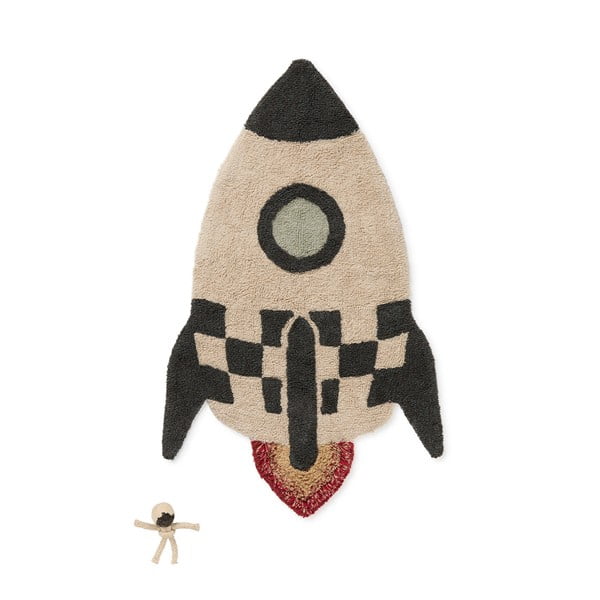 Spielteppich aus Baumwolle für Kinder, 85 x 135 cm Rocket - Lorena Canals