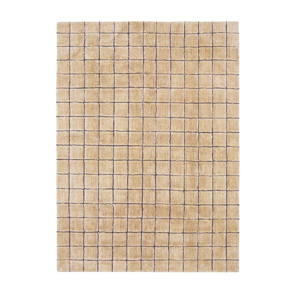 Handgewebter Wollteppich in Bernsteinfarbe, 230 × 300 cm Mosaic Amber - Lorena Canals