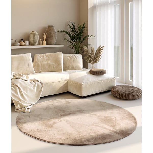 Cremefarbener runder Teppich, Durchmesser 200 cm Leon - Villeroy&Boch-image-1