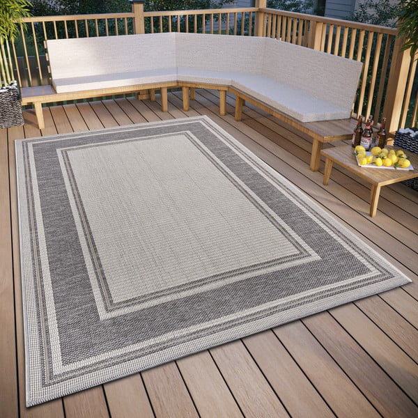 Grauer Outdoor-Teppich 115 x 170 cm Clyde Cast - Hanse Home-image-1