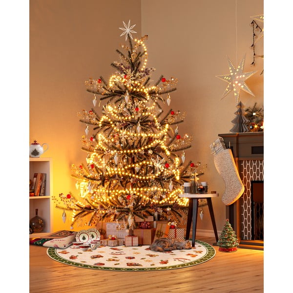 Grüner, runder Teppich mit Weihnachtsmotiv, Ø 150 cm Toy's Delight Green Christmas - Villeroy&Boch-image-1