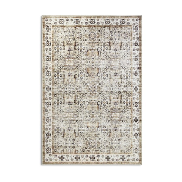 Beiger Teppich 80 × 150 cm Saveh Cream Gold - Elle Decoration