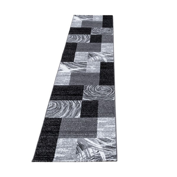 Dunkelgrauer Läufer, 80 × 300 cm Parma - Ayyildiz Carpets