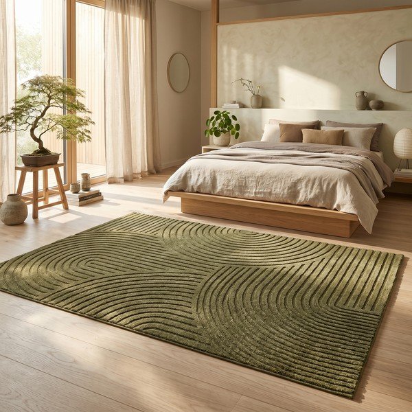 Grüner Teppich 200x290 cm Whirl – ESTE-image-4