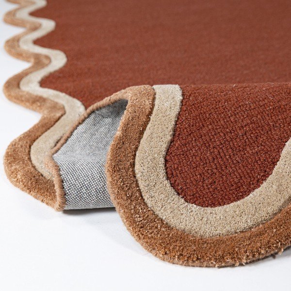 Handgewebter Teppich mit Wollanteil in Terrakotta-Farbe, 120 x 170 cm Rivo Wool - Flair Rugs-image-2