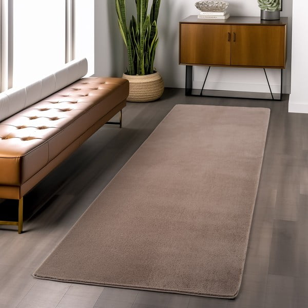 Waschbarer Läufer in Terrakotta-Farbe, 80 × 250 cm Joy 1400 - Ayyildiz Carpets-image-1