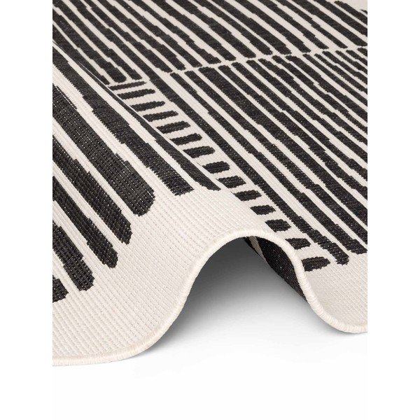 Schwarz/cremefarbener runder Teppich für drinnen und draußen, Ø 160 cm Haringey Bounds - Ted Baker-image-4