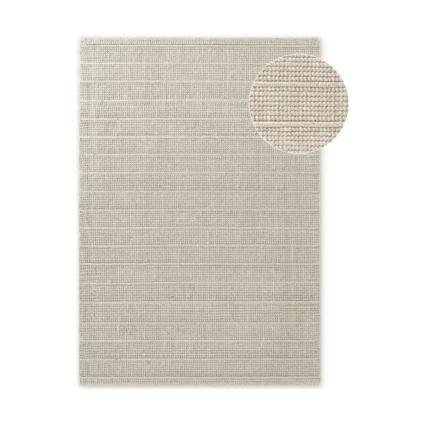 Cremefarbener, handgewebter Wollteppich, 200 × 300 cm Camden Parker - Ted Baker