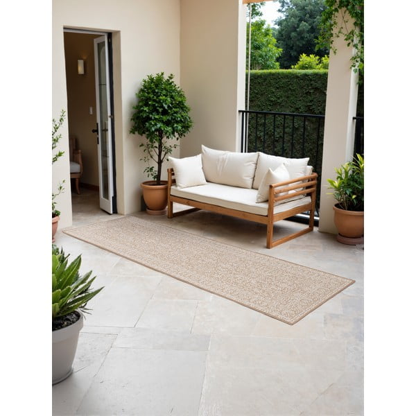 Laufmatte für drinnen und draußen in den Farben Beige und Elfenbein, 80 x 250 cm Duet Kona - Hanse Home-image-2