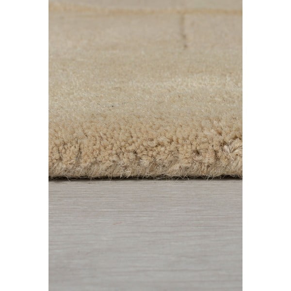 Beiger runder Wollteppich, Ø 160 cm Gigi - Flair Rugs-image-3
